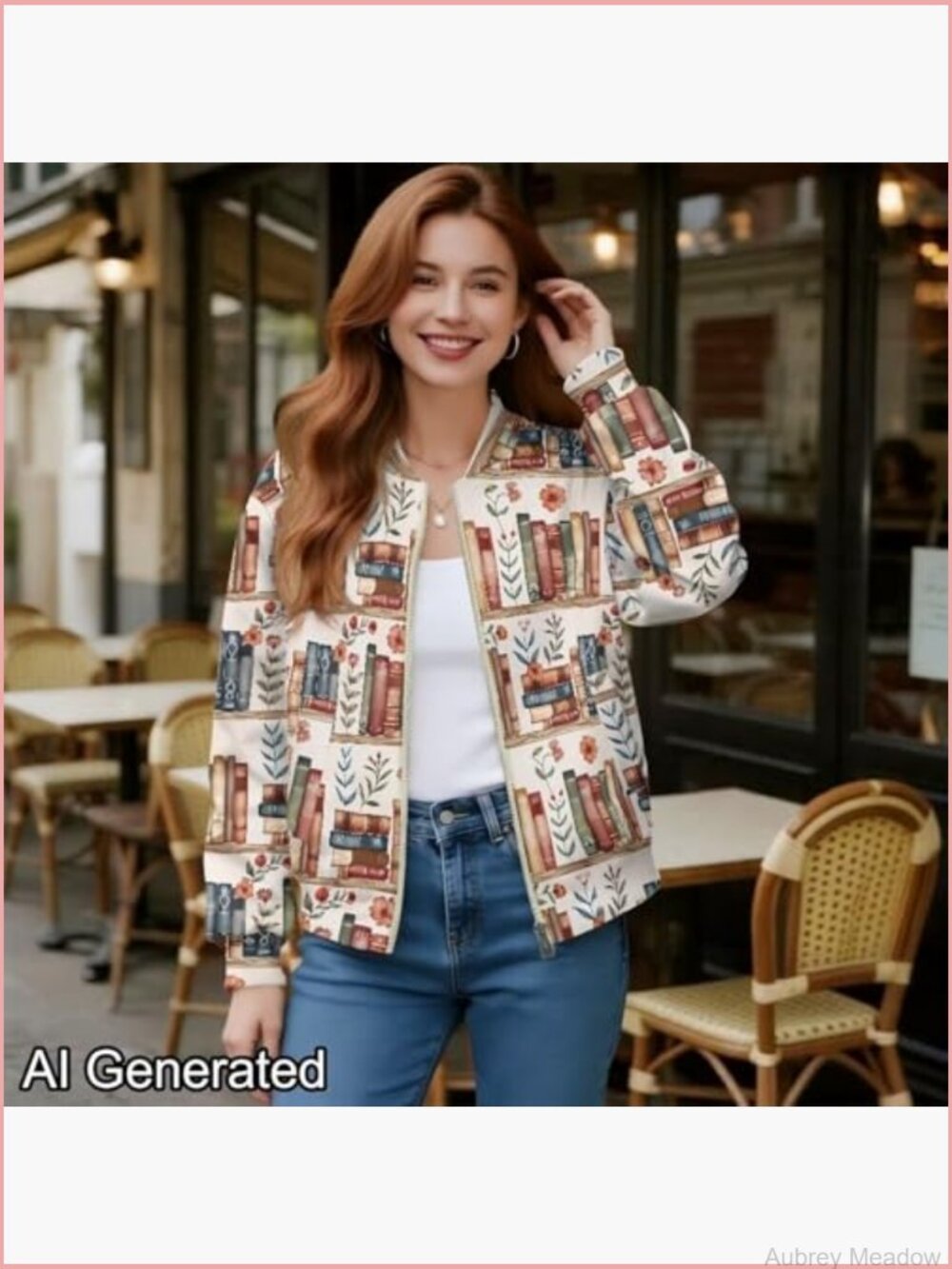 Women's Lightweight Bomber Jacket Zip Up Relaxed Fit Streetwear with Pockets - Picture 3 of 7